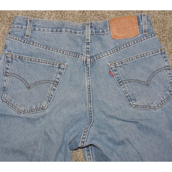Vintage Levi 550 Relaxed Fit Straight Leg 36X32 Denim Blue Jeans Made in Mexico - Picture 11 of 11